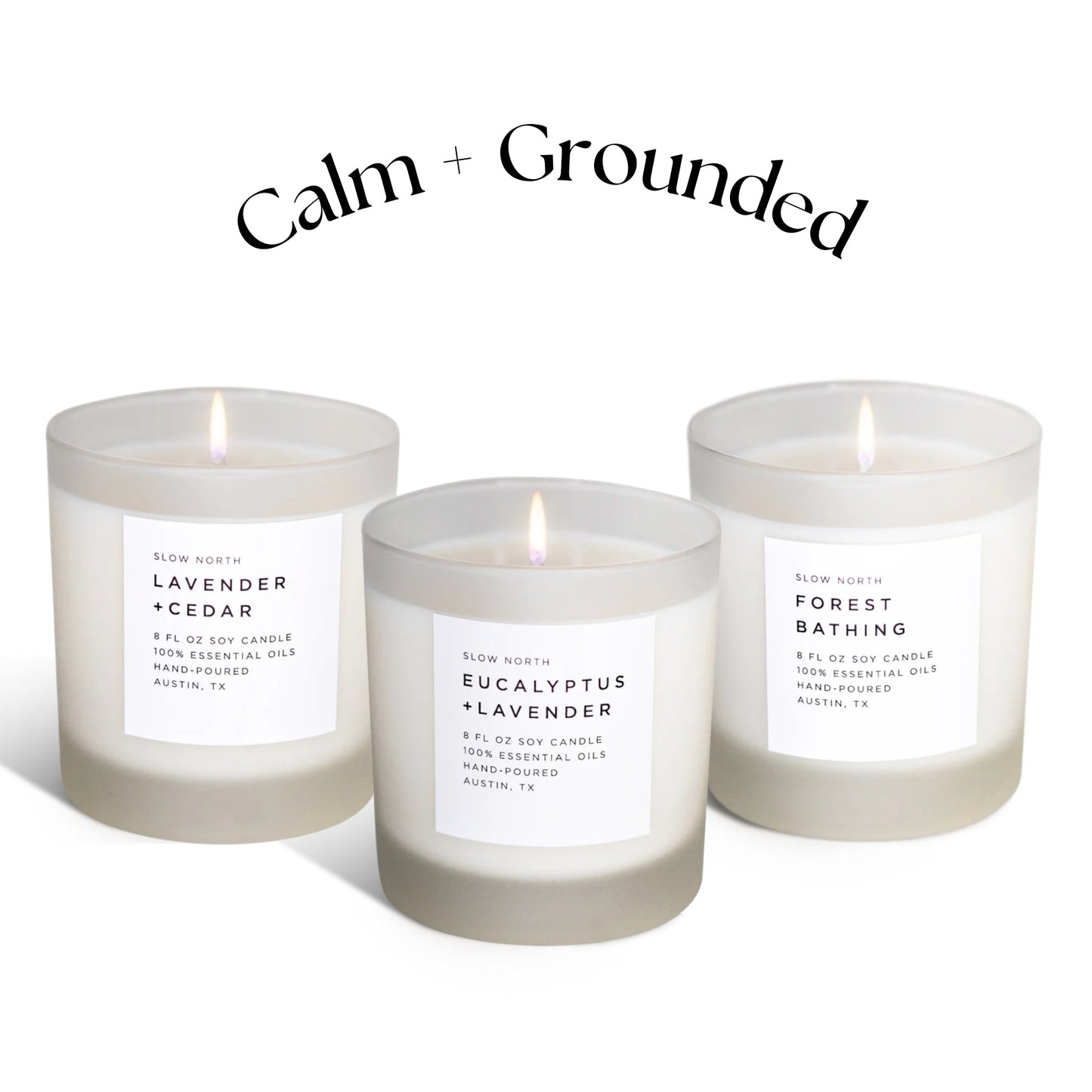 Calm + Grounded Candle Bundle