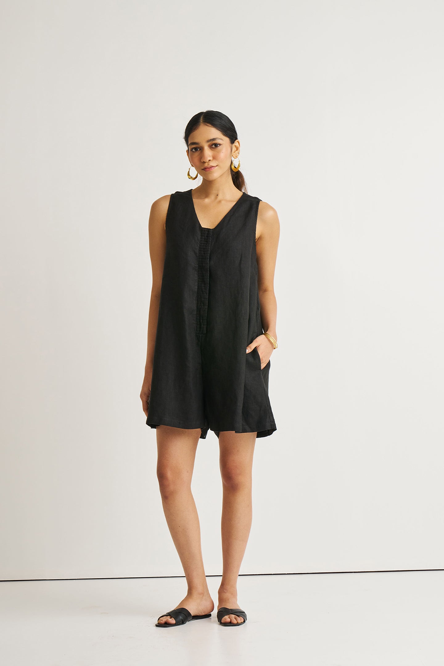 Romp and Play Romper in Black
