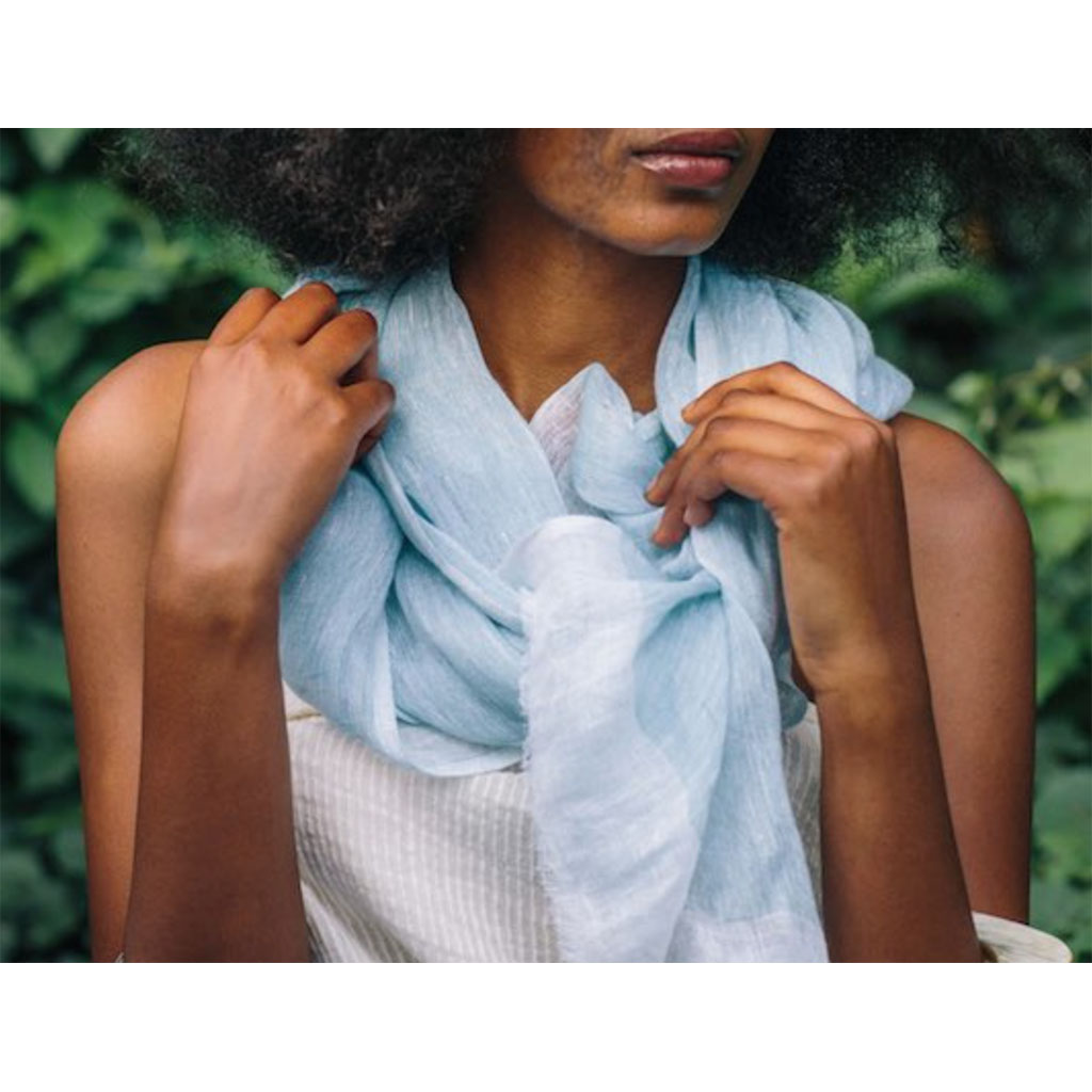 Handwoven Linen Scarf