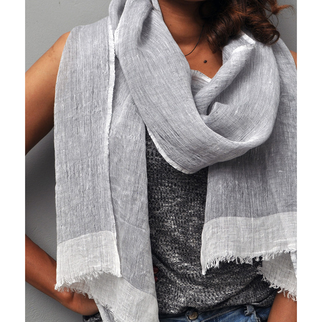 Handwoven Linen Scarf