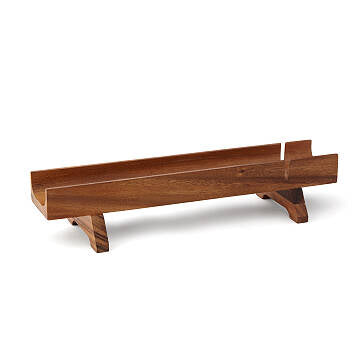 Acacia Wood Baguette Board with Knife Slots