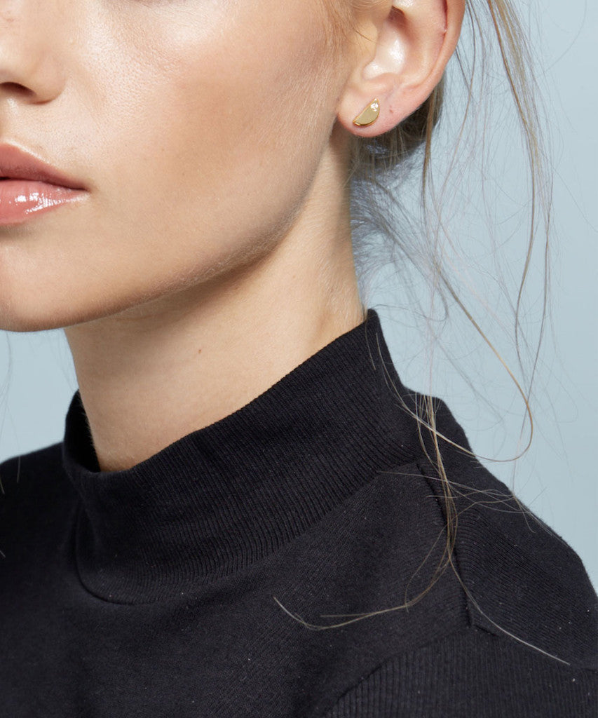Minimalist Dome Stud Earrings