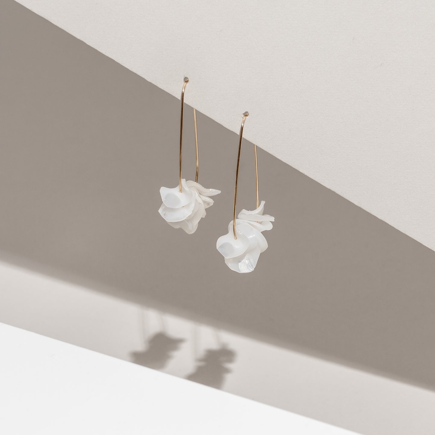 Gold-Filled Petal Drop Earrings