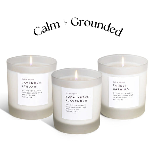 Calm + Grounded Candle Bundle