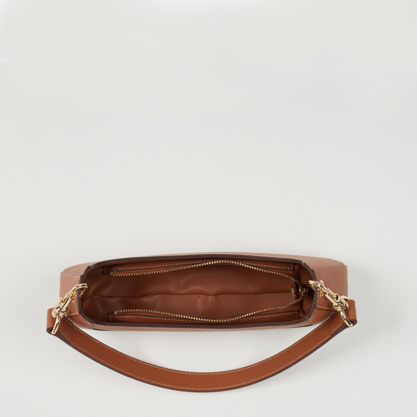 NEW | Leather Brown Baguette Bag