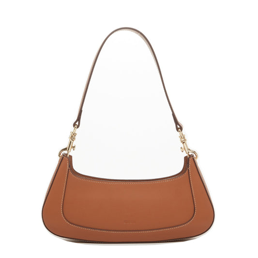 NEW | Leather Brown Baguette Bag