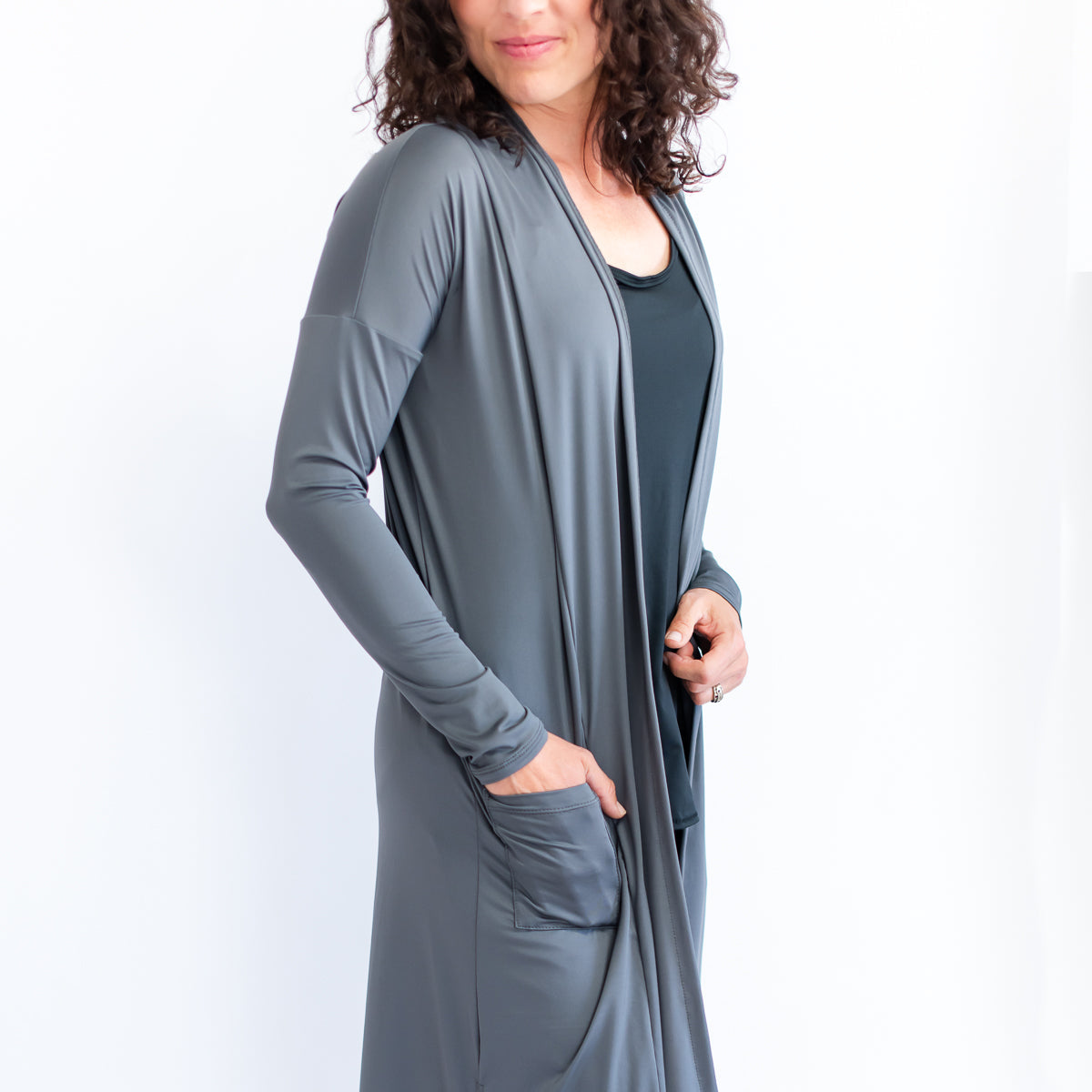 Women's Full Length Duster Cardigan