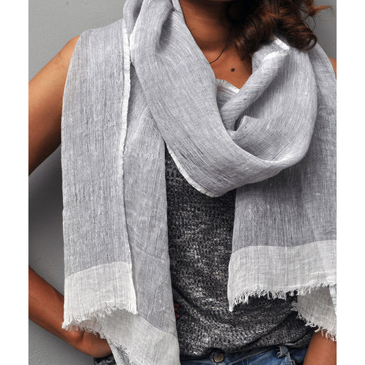 Handwoven Linen Scarf